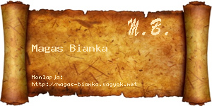 Magas Bianka névjegykártya
